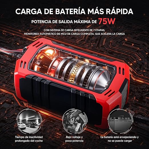Cargador/Partidor Bateria Auto